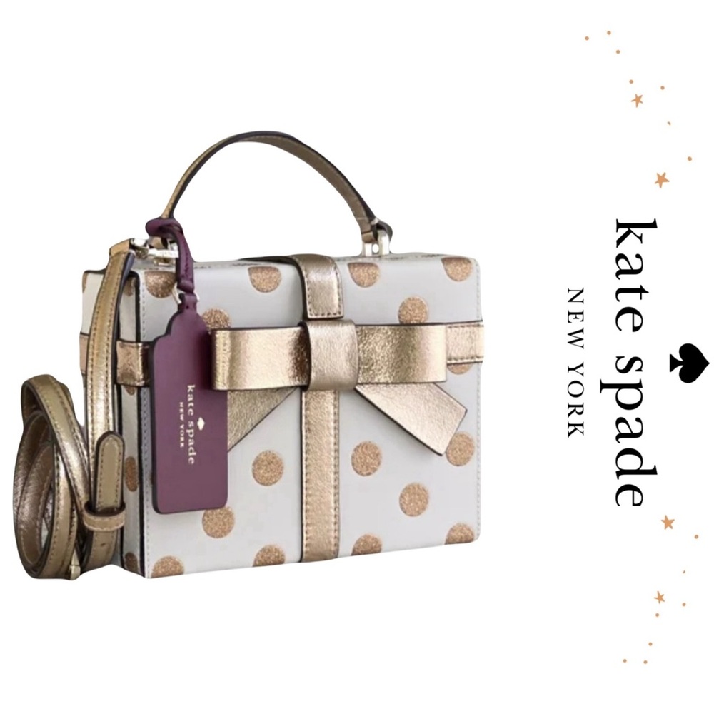 🎁♠️Kate Spade New York Wrapping Party Gift Box Crossbody MSRP $359 NWOT♠️🎁